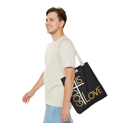 God Is Love Tote Bag (AOP)