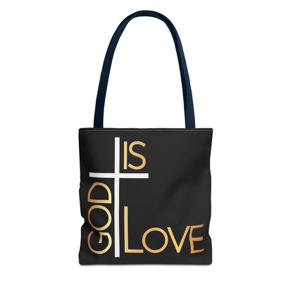 God Is Love Tote Bag (AOP)