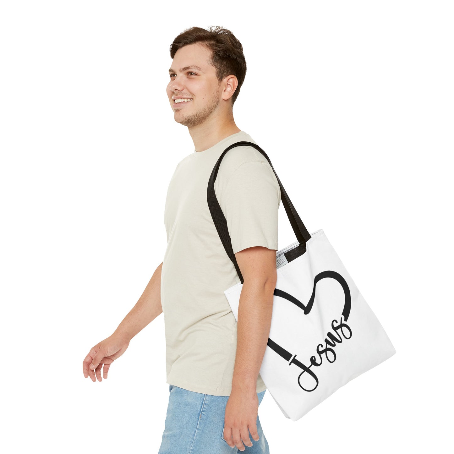 Jesus Heart Tote Bag (AOP)