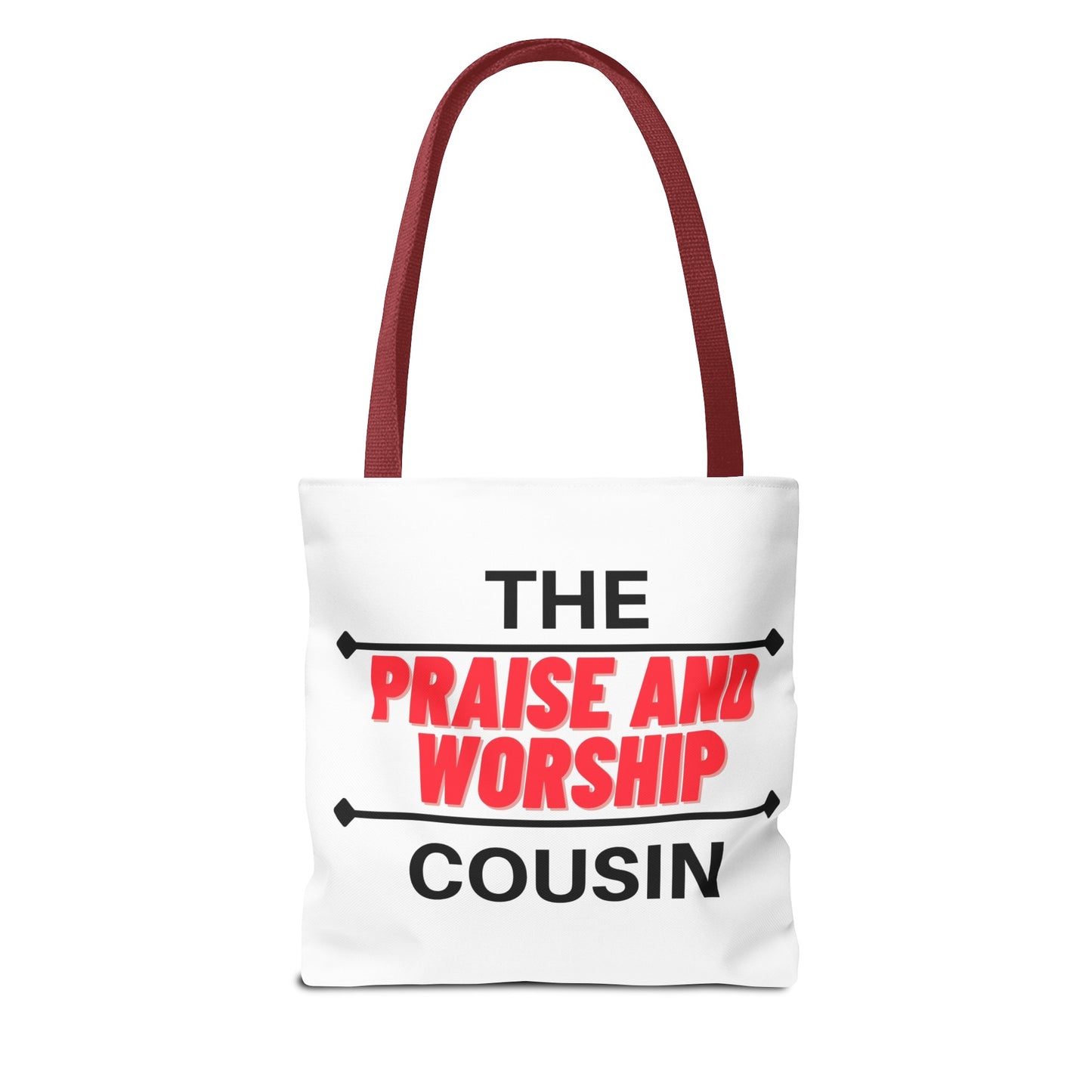 The Praise and Worship Cousin Tote Bag (AOP)