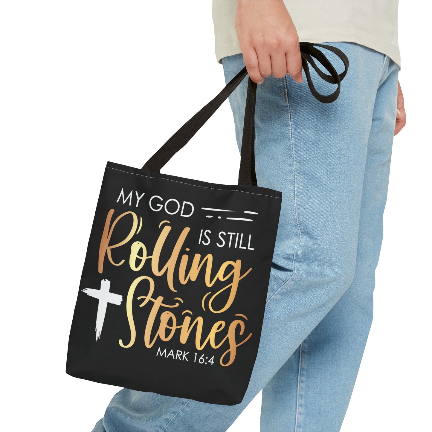 My God is Still Rolling Stones Tote Bag (AOP)