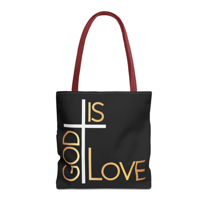 God Is Love Tote Bag (AOP)