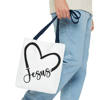 Jesus Heart Tote Bag (AOP)