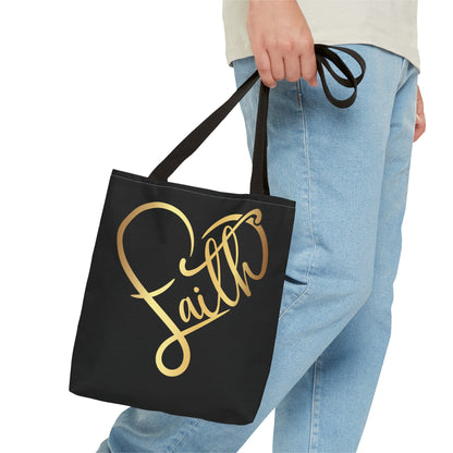 Faith Heart Tote Bag (AOP)