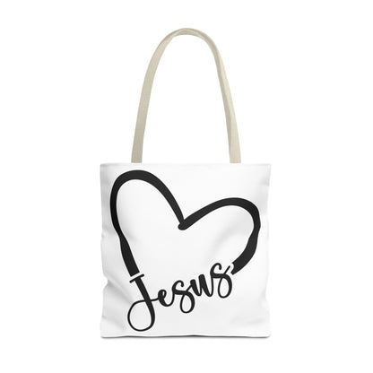 Jesus Heart Tote Bag (AOP)