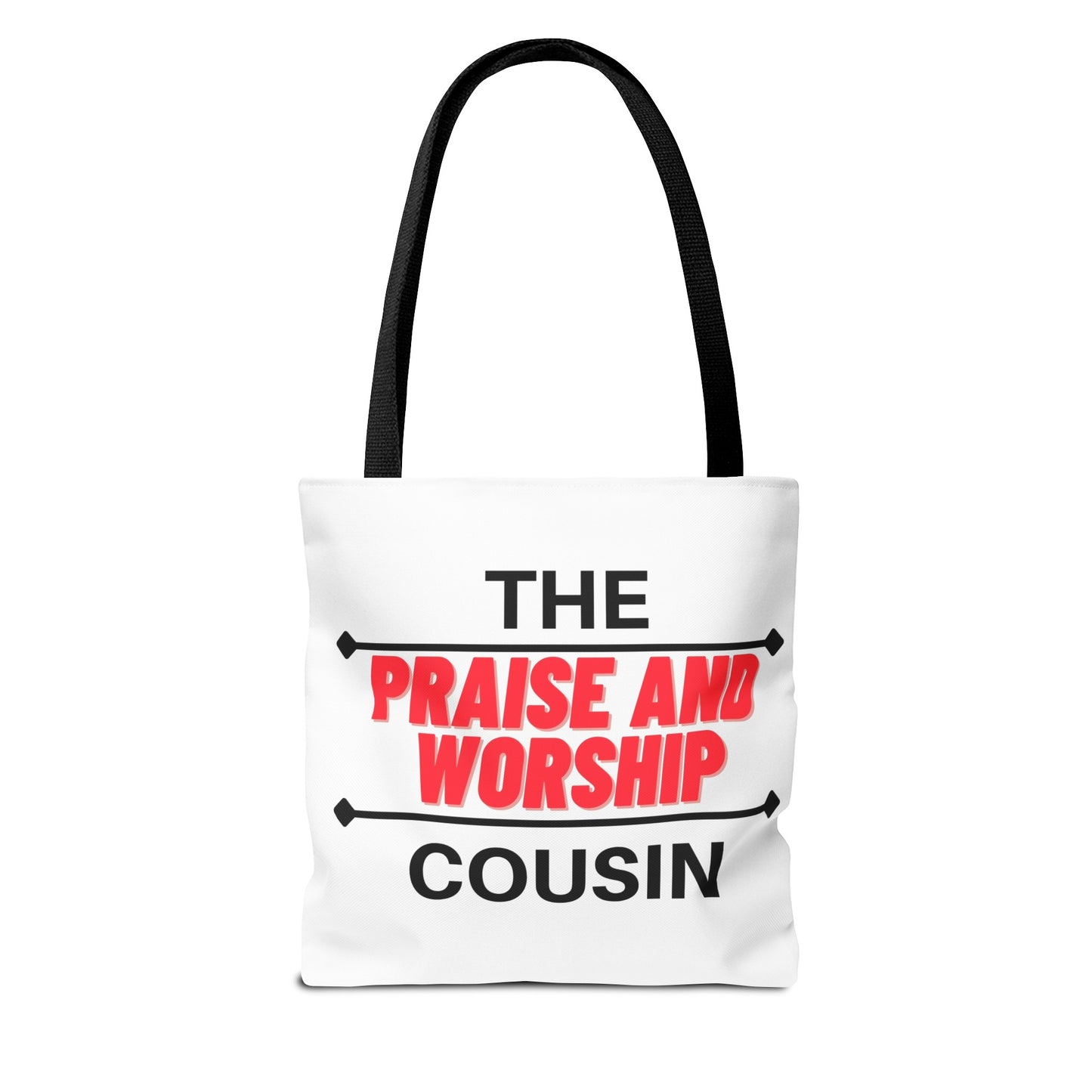 The Praise and Worship Cousin Tote Bag (AOP)