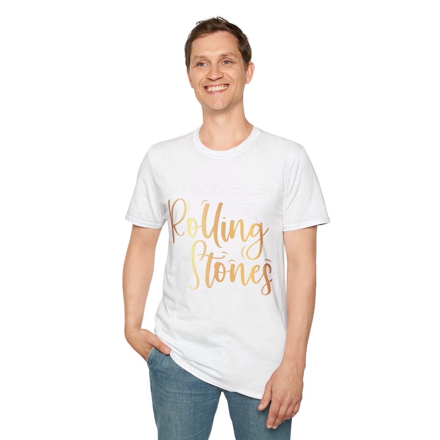 My God Is Still Rolling Stones Unisex Soft Style T-Shirt