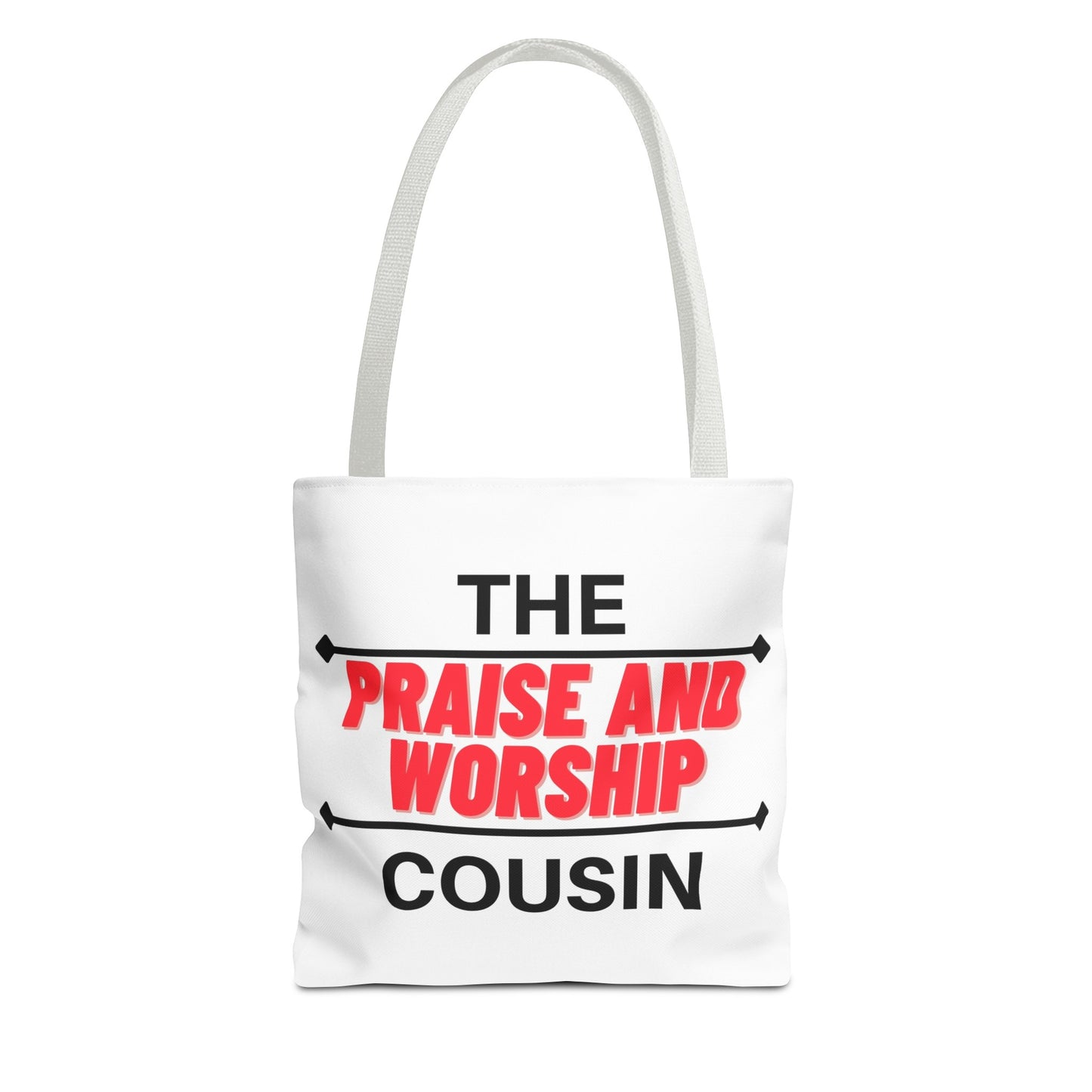 The Praise and Worship Cousin Tote Bag (AOP)