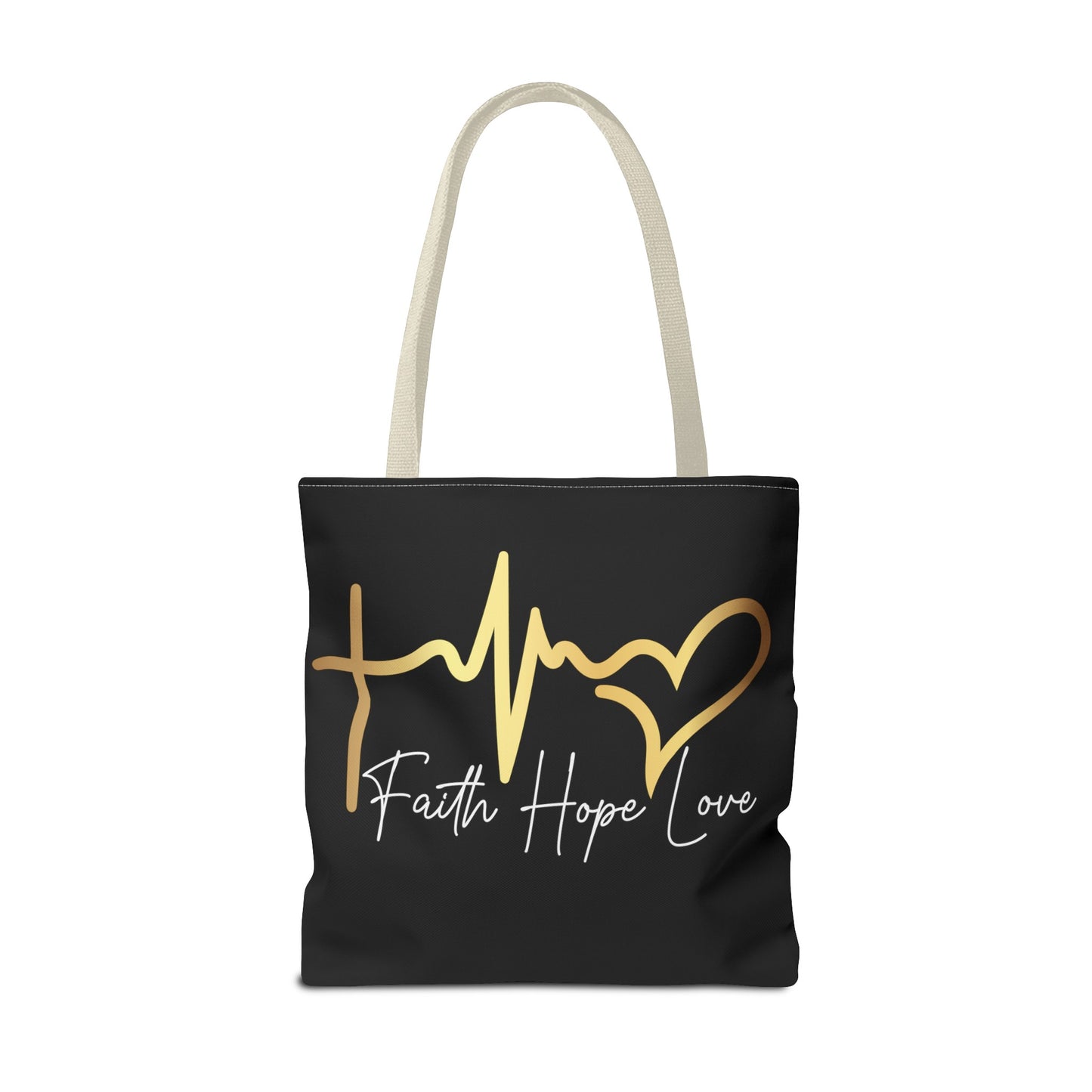 Faith Love And Hope  Life Line Tote Bag (AOP)