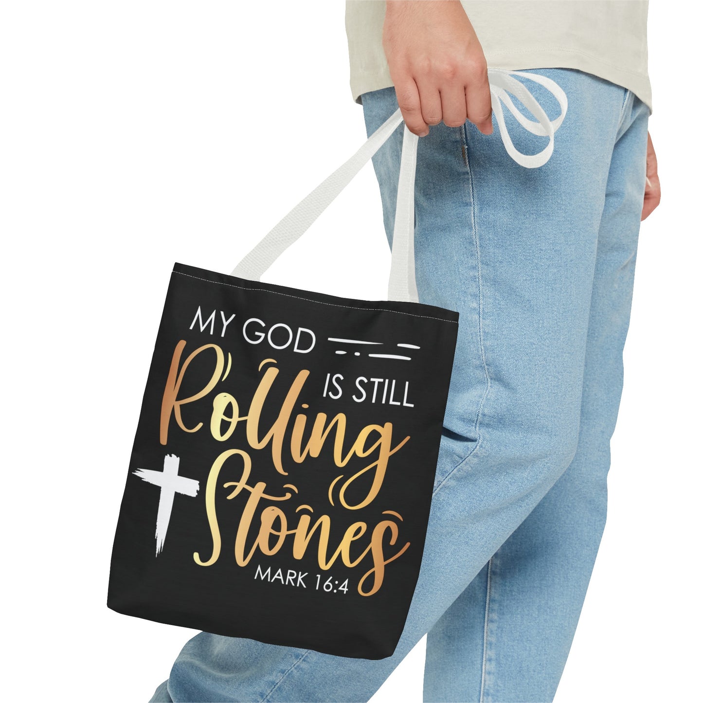 My God is Still Rolling Stones Tote Bag (AOP)