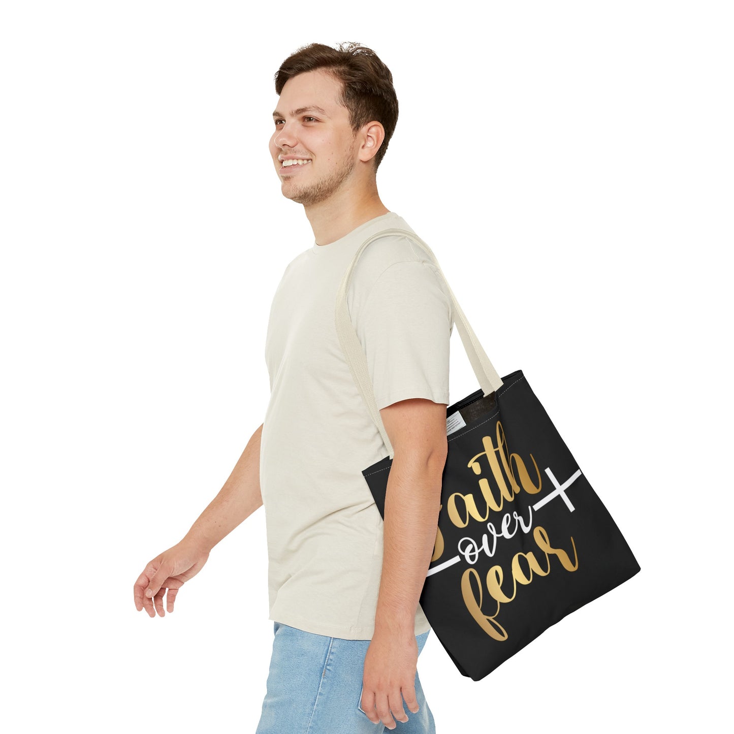 Faith Over Fear Tote Bag (AOP)