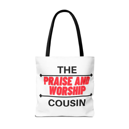 The Praise and Worship Cousin Tote Bag (AOP)