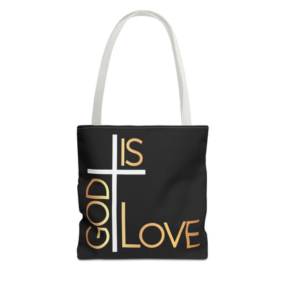 God Is Love Tote Bag (AOP)