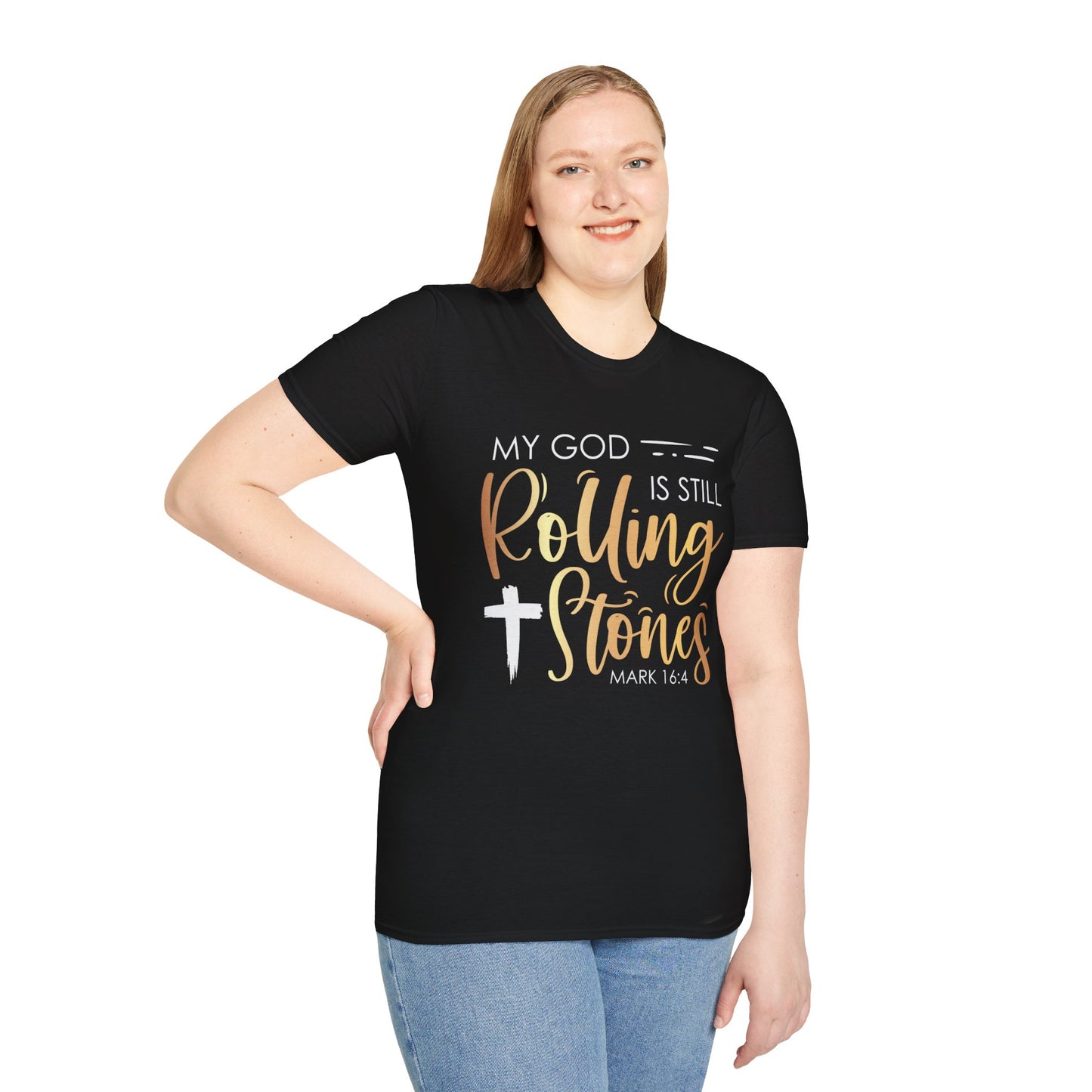 My God Is Still Rolling Stones Unisex Soft Style T-Shirt