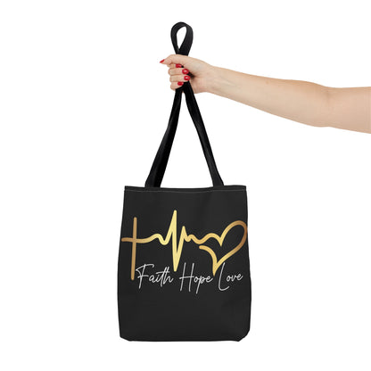 Faith Love And Hope  Life Line Tote Bag (AOP)