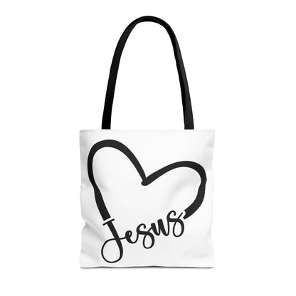 Jesus Heart Tote Bag (AOP)