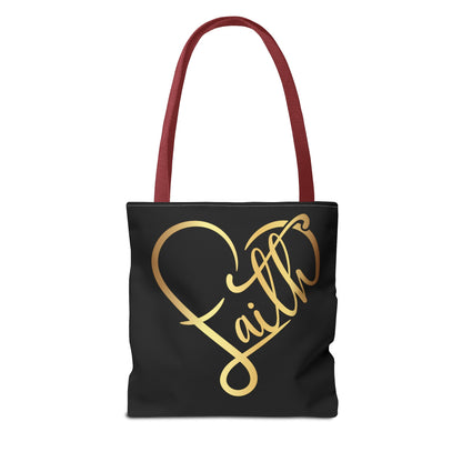 Faith Heart Tote Bag (AOP)