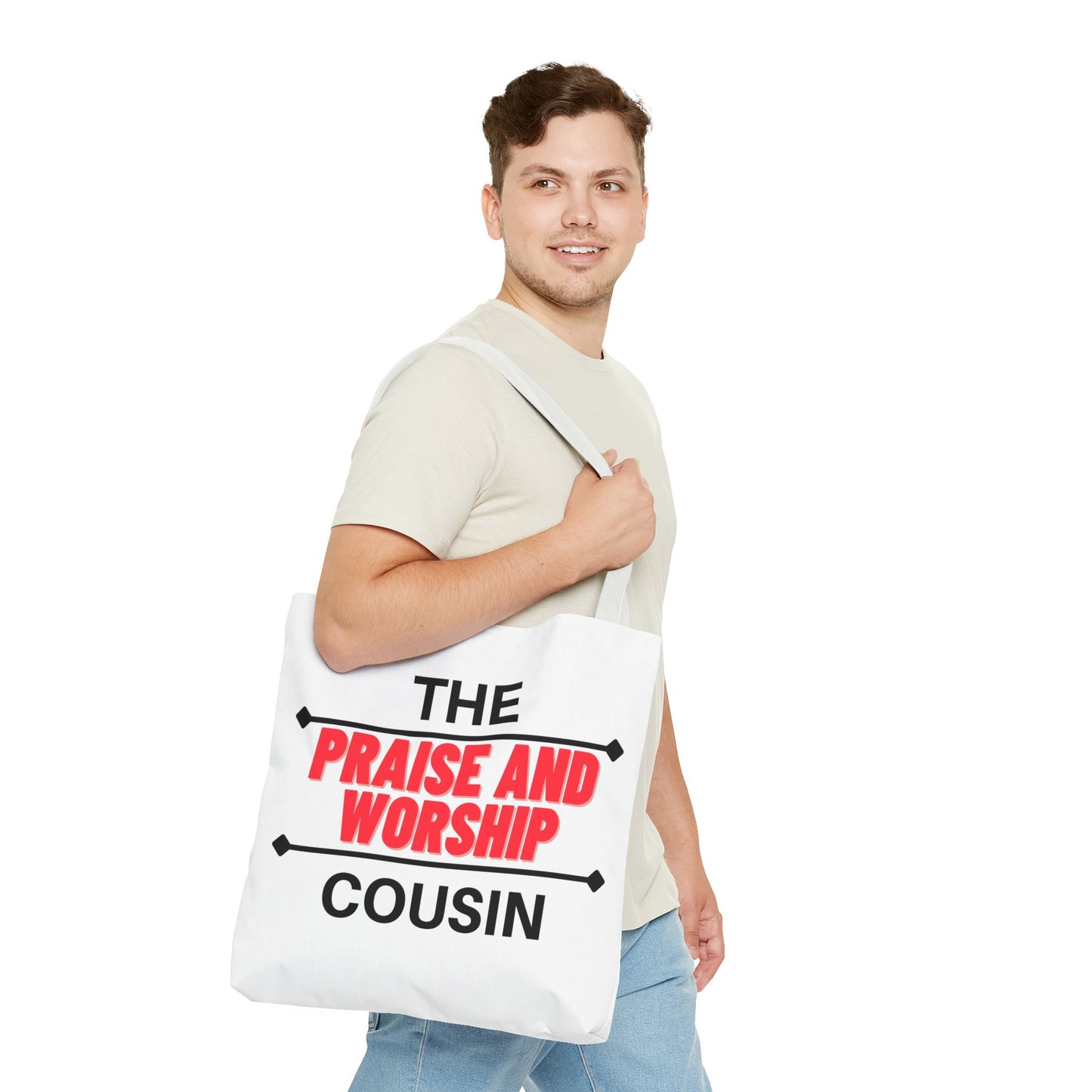 The Praise and Worship Cousin Tote Bag (AOP)