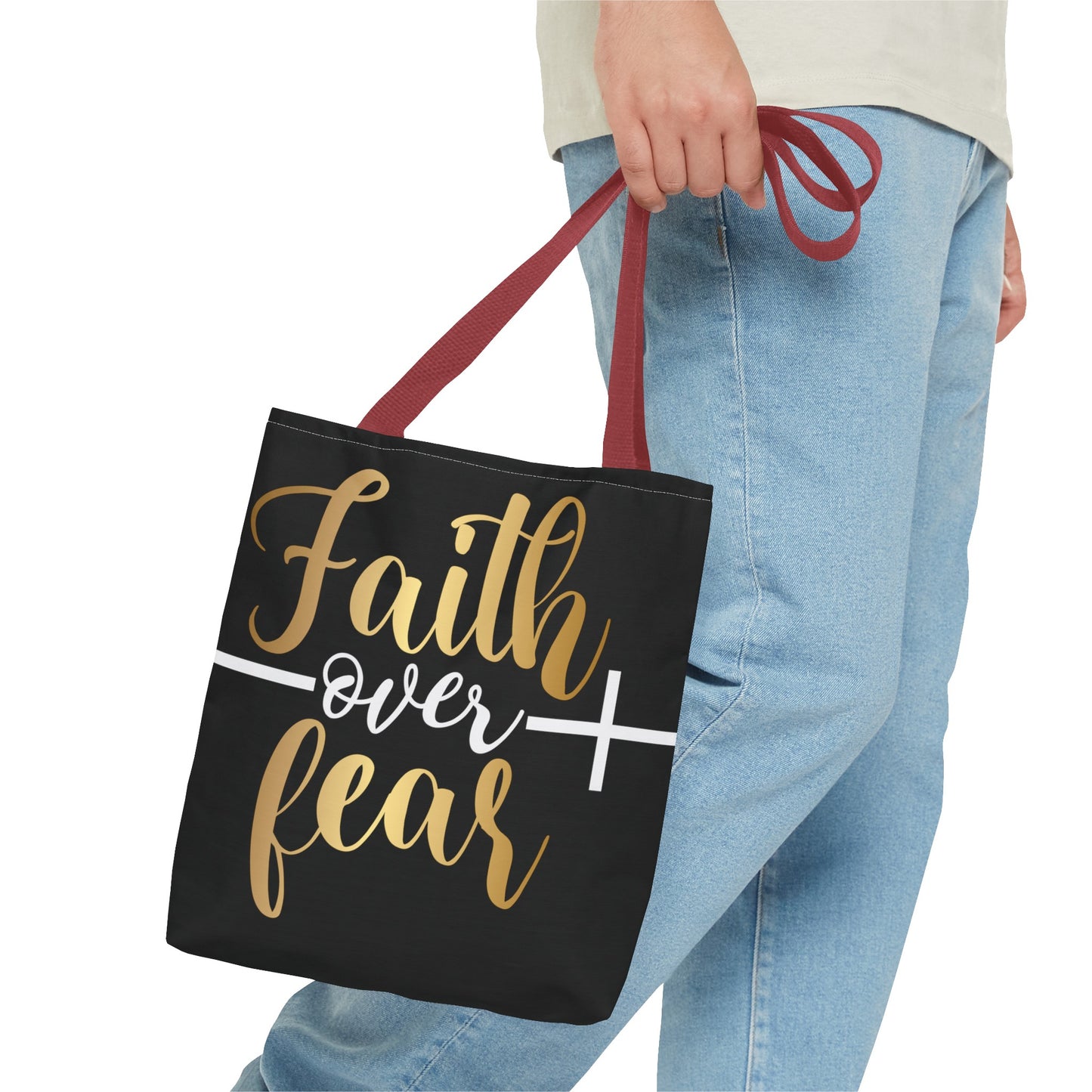 Faith Over Fear Tote Bag (AOP)