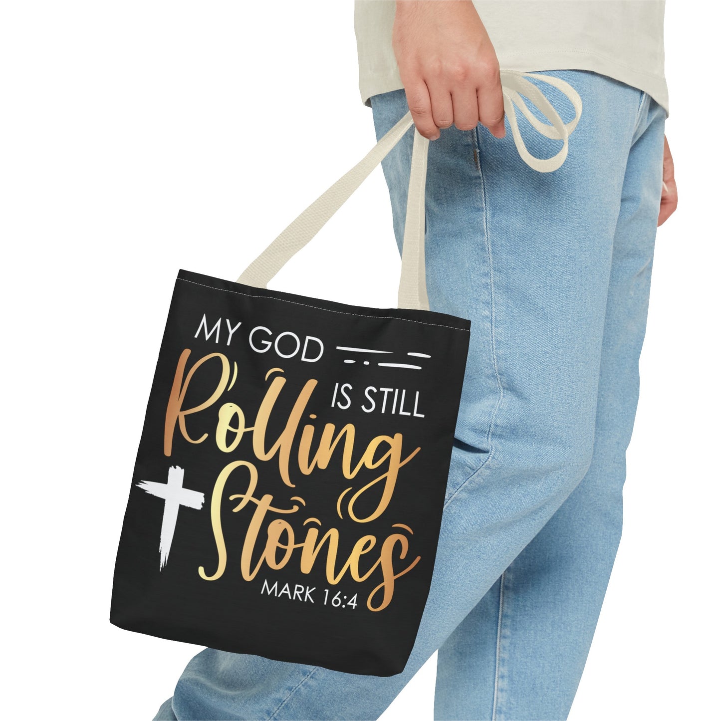 My God is Still Rolling Stones Tote Bag (AOP)