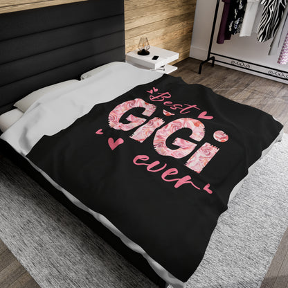 Best GiGi Ever Velveteen Plush Blanket