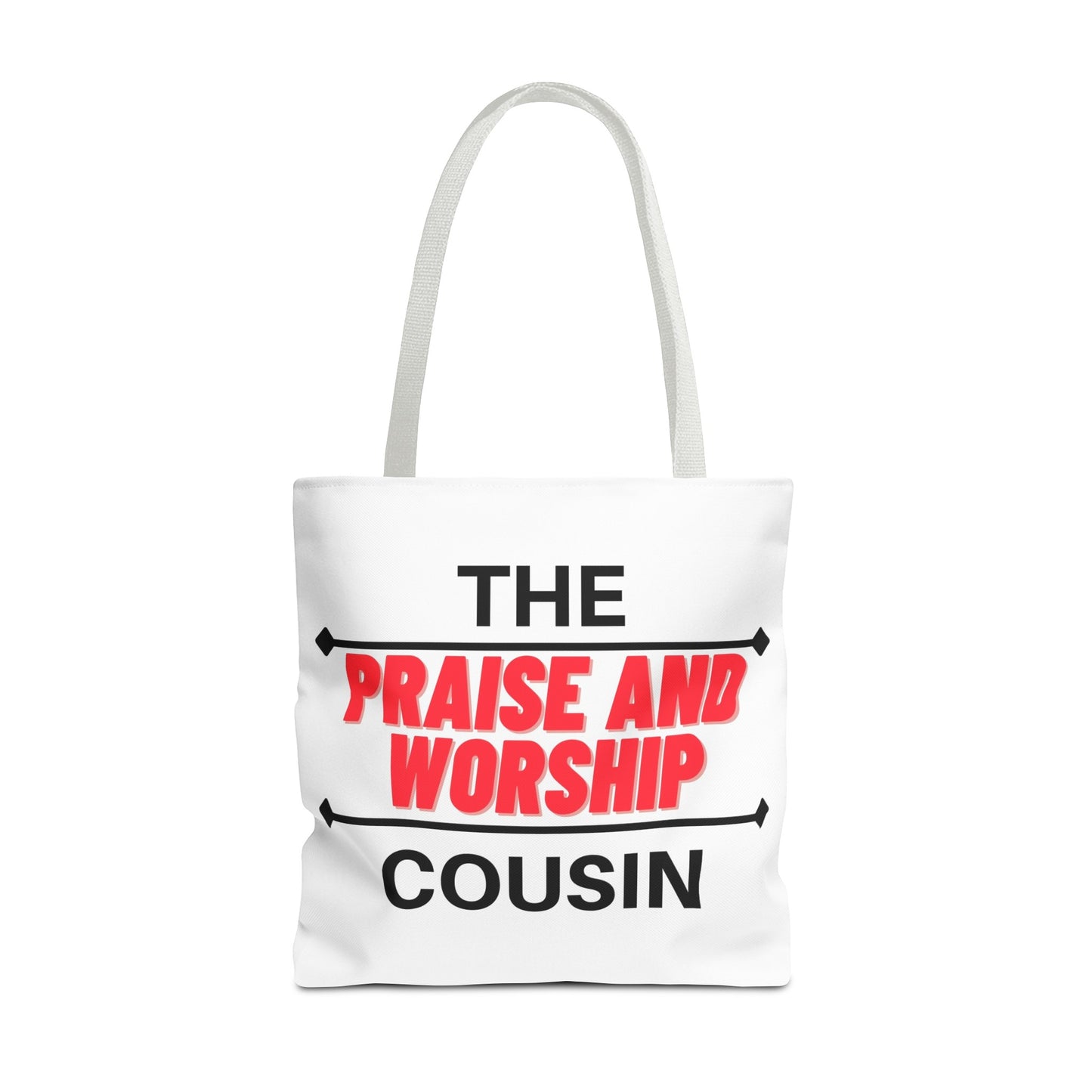 The Praise and Worship Cousin Tote Bag (AOP)