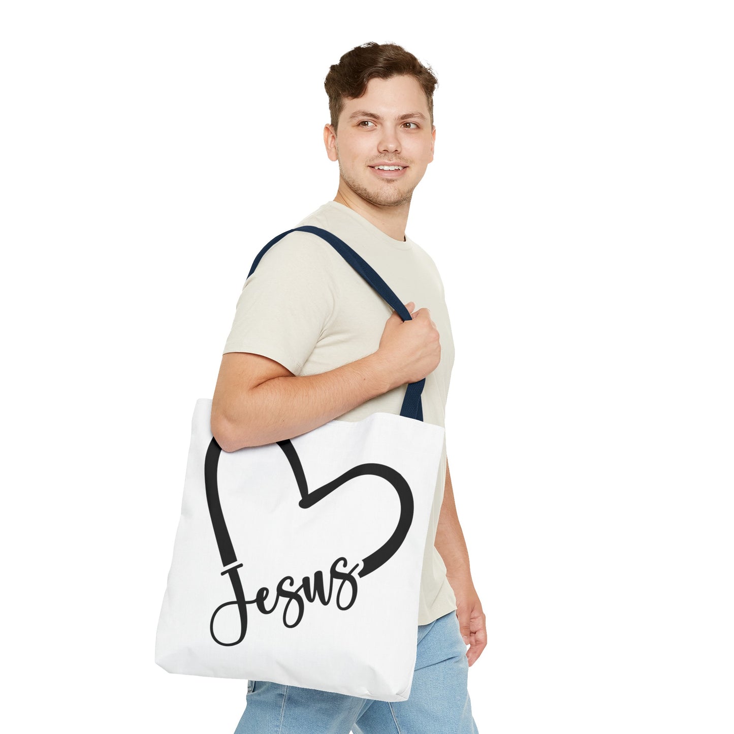 Jesus Heart Tote Bag (AOP)