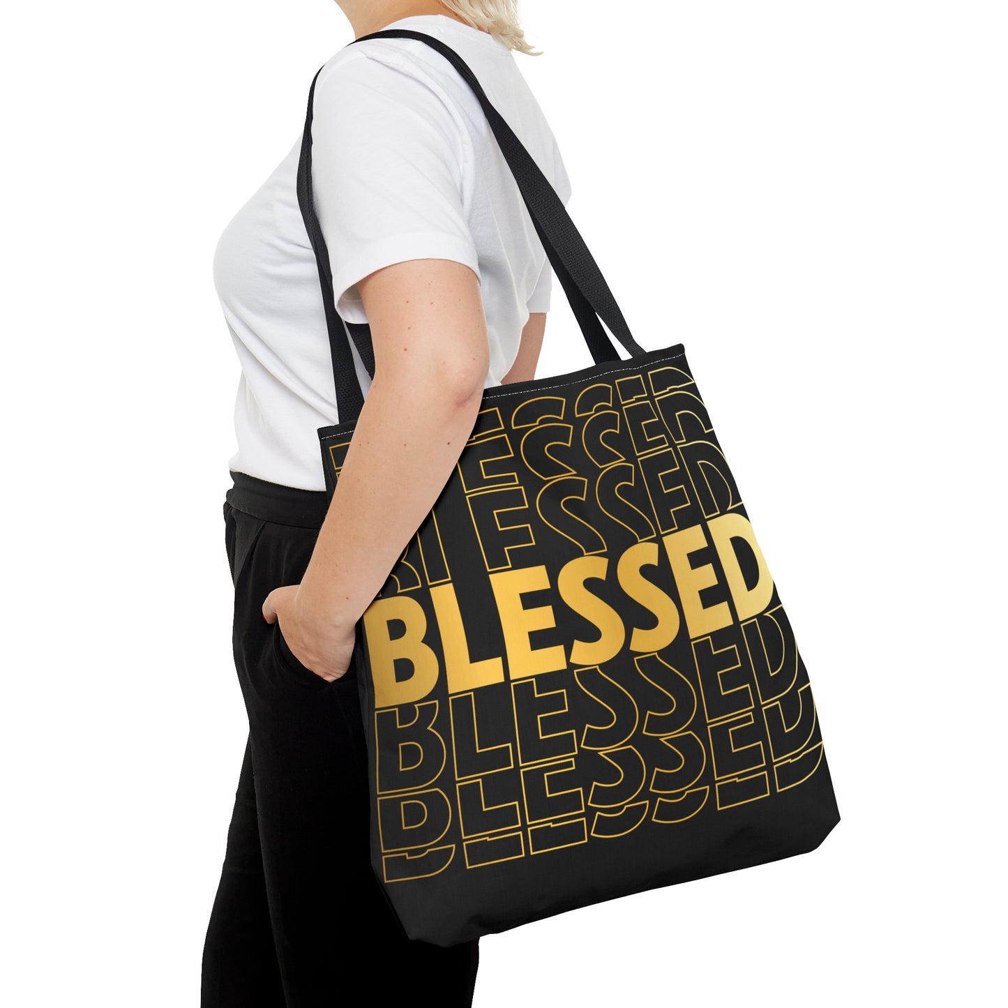 Blessed to Infinity Tote Bag (AOP)