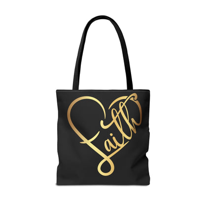 Faith Heart Tote Bag (AOP)