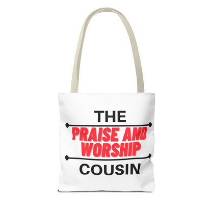 The Praise and Worship Cousin Tote Bag (AOP)