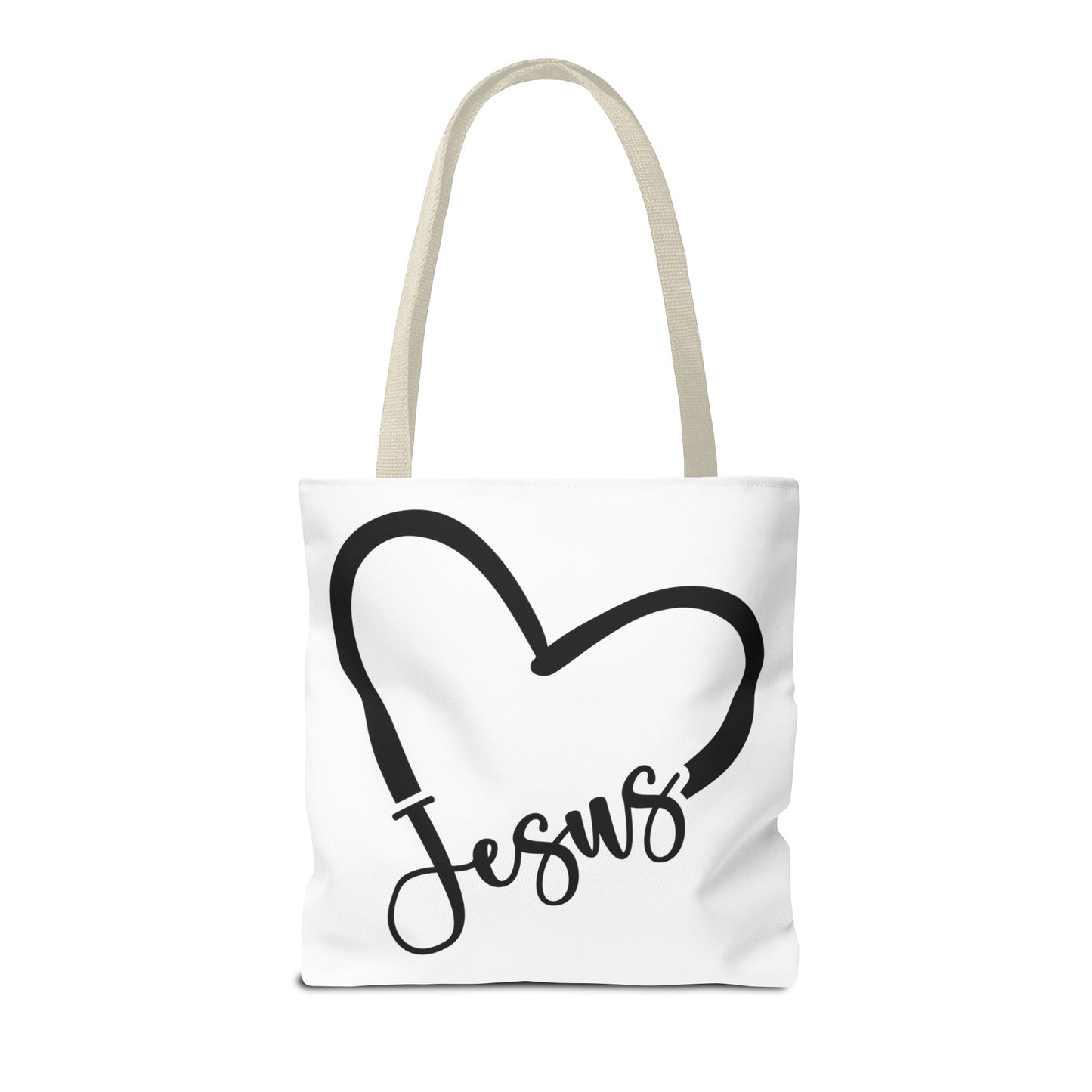 Jesus Heart Tote Bag (AOP)