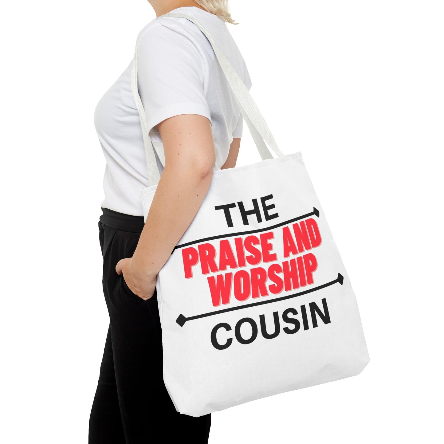 The Praise and Worship Cousin Tote Bag (AOP)