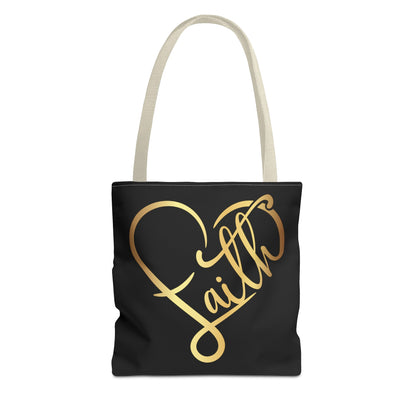 Faith Heart Tote Bag (AOP)