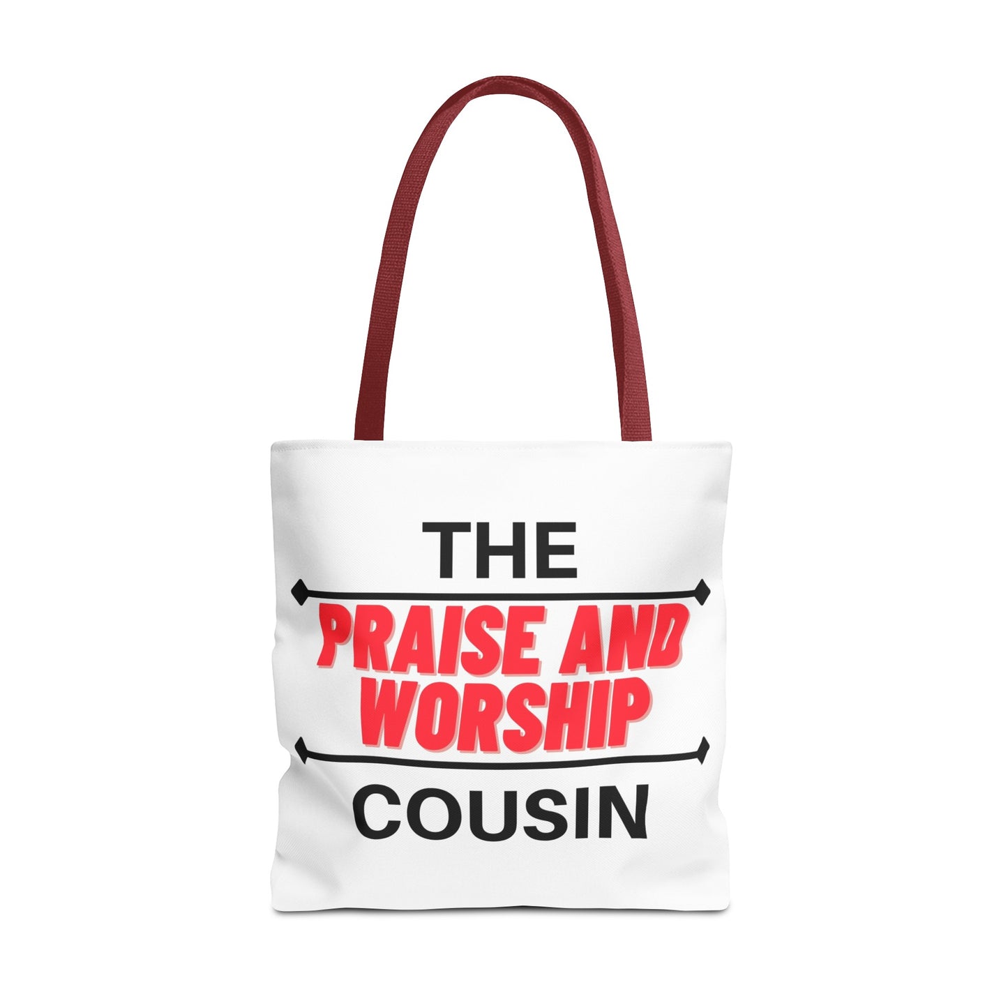 The Praise and Worship Cousin Tote Bag (AOP)