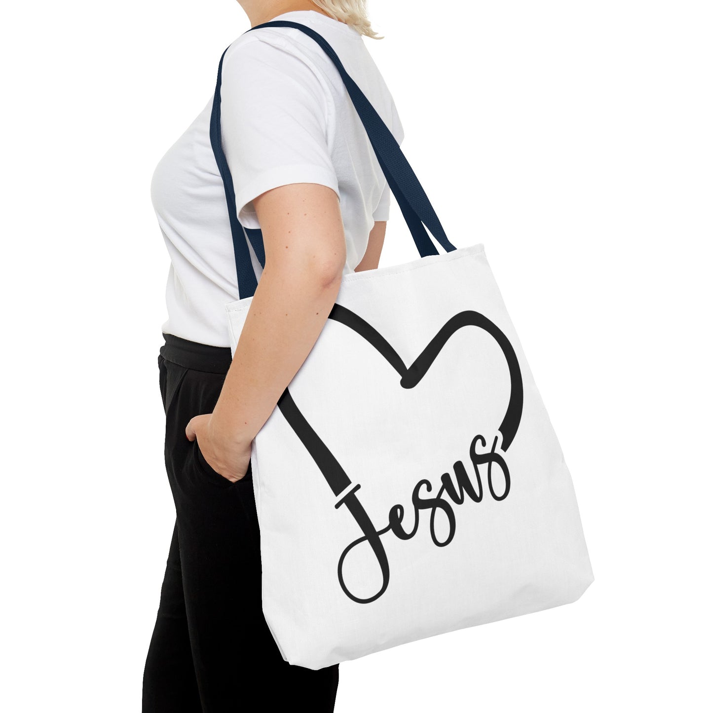 Jesus Heart Tote Bag (AOP)