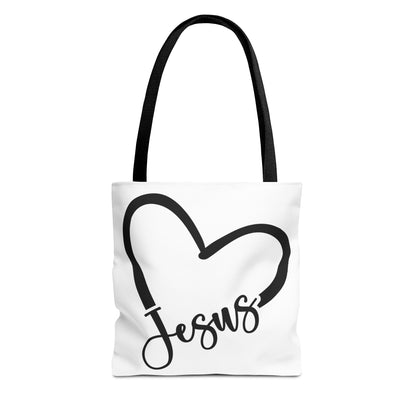 Jesus Heart Tote Bag (AOP)