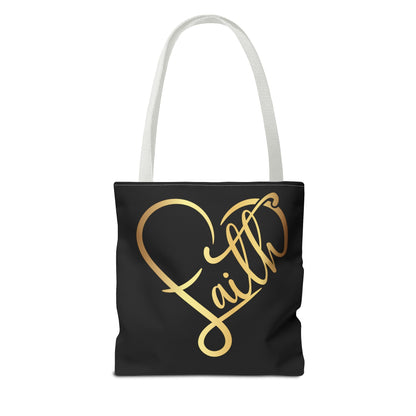 Faith Heart Tote Bag (AOP)