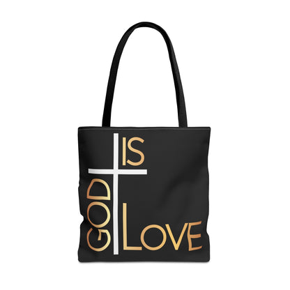 God Is Love Tote Bag (AOP)