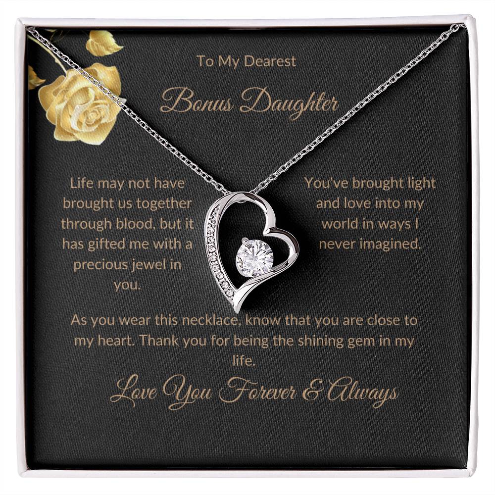 Bonus Daughter "Forever Love Necklace + Sweet Devotion Flower Bouquet Bundle"